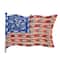14" July 4th American Flag Lighted Window Silhouette Decoration